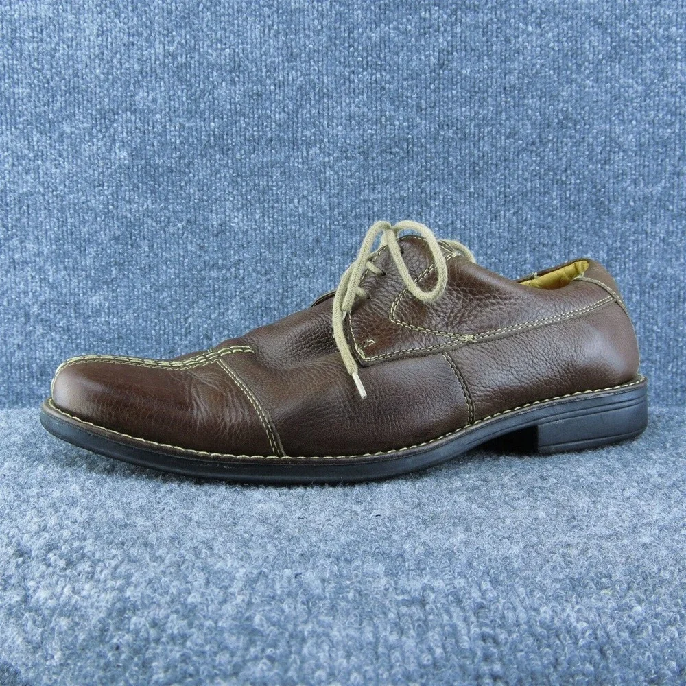 Sandro Moscoloni Men Derby Oxfords Shoes Brown‎ Leather Lace Up Size 10 Medium